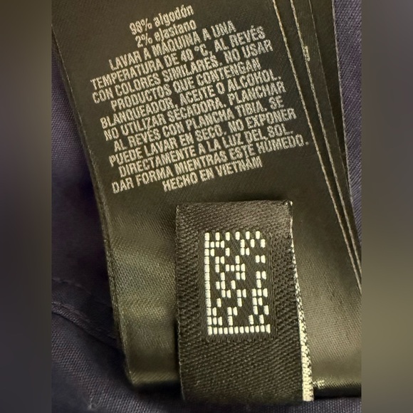 TED BAKER Navy Dress Shirt | Bold Cuff Detail | Luxe Stretch Fit | L - Picture 11 of 14